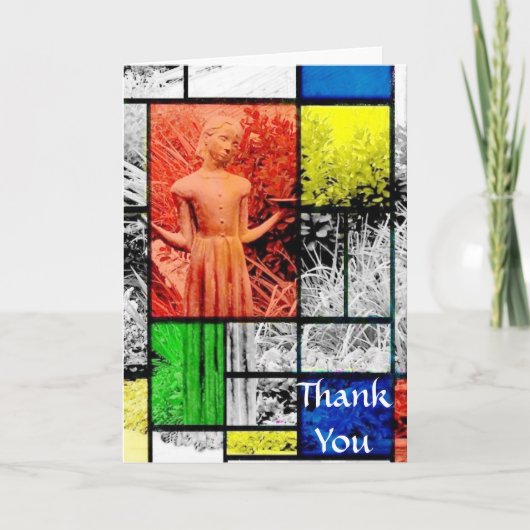 Bird Girl Angel - Hartelijk dank Bedankkaart (Voorkant)