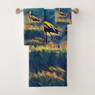 Bird Gone Gevist Bad Handdoek