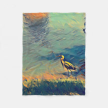Bird Gone Vist Fleece Blanket