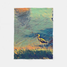 Bird Gone Vist Fleece Blanket