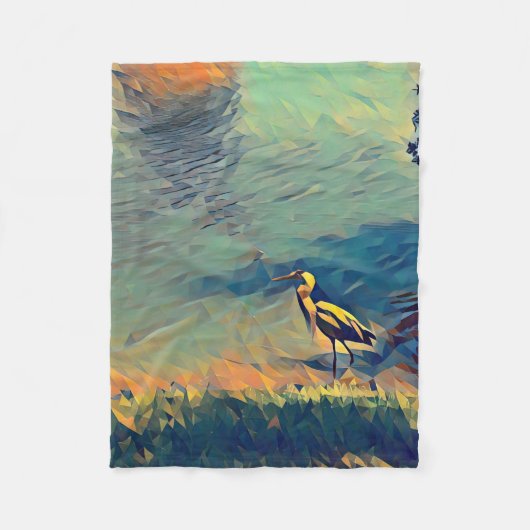 Bird Gone Vist Fleece Blanket (Voorkant)