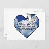 Bird Heart Poem Briefkaart (Voorkant / Achterkant)