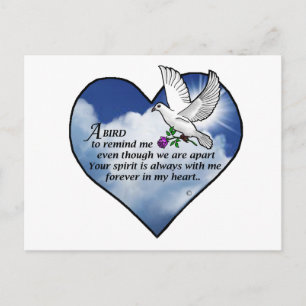 Bird Heart Poem Briefkaart
