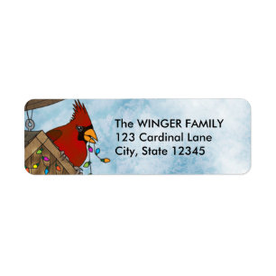 Bird House Holiday Etiket
