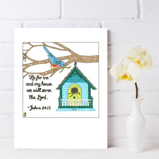 Bird House Inspirerend Briefkaart