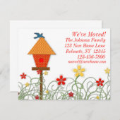 Bird House Moving Faire-part (Devant / Derrière)