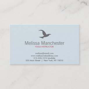 Bird in Flight Logo (LT blauw/grijs) Visitekaartje