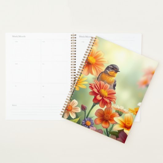 Bird in the Lilies - Journal personnel ou journal (Devant avec enveloppe)