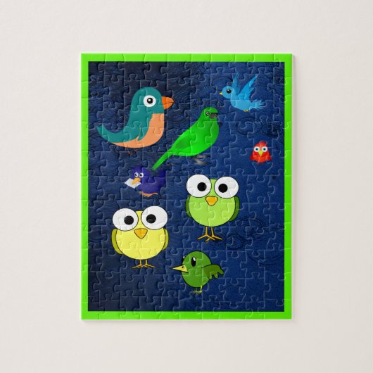 Bird Jigzaag Puzzle Legpuzzel (Verticaal)