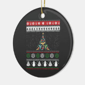 Bird kerstboom Bird Lover Keramisch Ornament (Links)