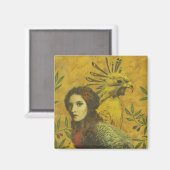 Bird Lady Magnet Magneet (Voorkant / Achterkant)
