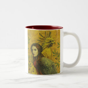 Bird Lady Mutant Design Tweekleurige Koffiemok
