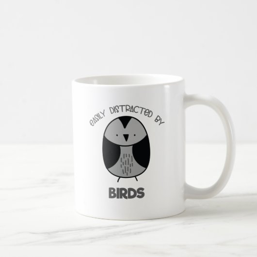 Bird Lover Gift for Bird Watchers Easy Distraction Koffiemok (Rechts)