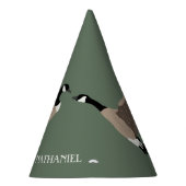 Bird Lovers Canada Geese Illustration Personalized Feesthoedjes (Rechts)