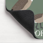 Bird Lovers Canada Geese Illustration Personalized Muismat (Hoek)