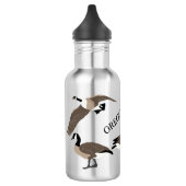 Bird Lovers Canada Geese Illustration Personalized Waterfles (Links)