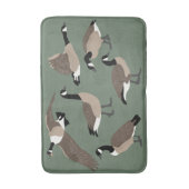 Bird Lovers Canada Geese Illustration Sage Green Badmat (Voorkant Verticaal)