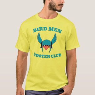 bIRD mEN sCOOTER cLUB, MODIFIER LE TEXTE, T-shirt