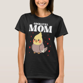 Bird Mom Cockatiels Birding Bird Watching Mother B T-shirt