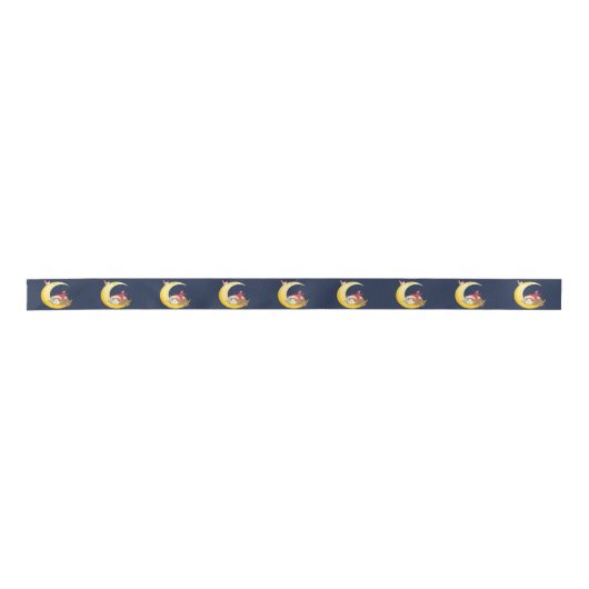 Bird Moon Sleeping Kitten Cat Holiday Lint (Voorkant)