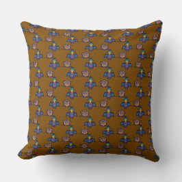 Bird & Mouse Throw Pillow Kussen