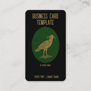 Bird Nature Oiseaux noirs Corbeau Carte de visite
