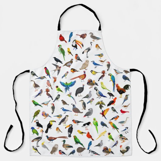 Bird Nerd Assortation Two Apron Schort (Voorkant)