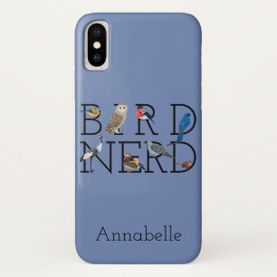 Bird Nerd Assortment Vijf personaliseren iPhone X Hoesje