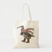 Bird Nerd - Bristle Thighed Curlew, Amanda Brannon Tote Bag (Voorkant)