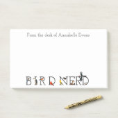 Bird Nerd Classic Collectie Personaliseren Post-it® Notes (Op bureau)