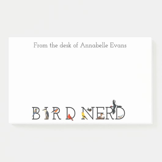 Bird Nerd Classic Collectie Personaliseren Post-it® Notes (Voorkant)