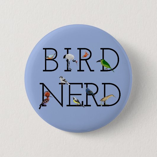 Bird Nerd Drie Ronde Button 5,7 Cm (Voorkant)