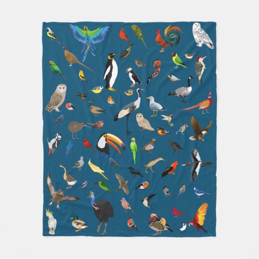 Bird Nerd Fleece Blanket (Voorkant)