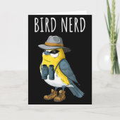Bird Nerd Funny Bird Watching Birding Bird Lover W Kaart (Voorkant)
