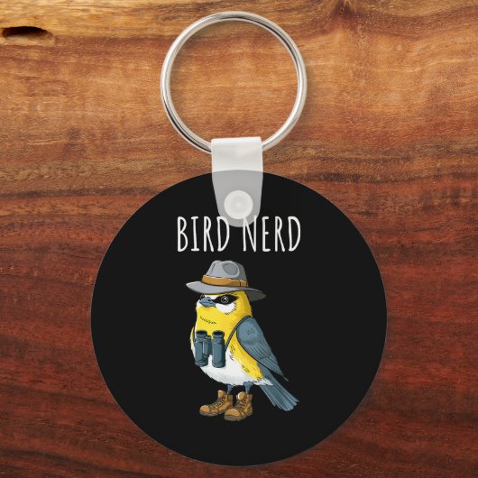 Bird Nerd Funny Bird Watching Birding Bird Lover W Sleutelhanger (Voorkant)