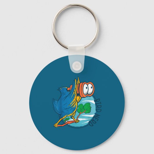 Bird Nerd Funny Bird Watching Birds Lover Ornithol Sleutelhanger (Voorkant)