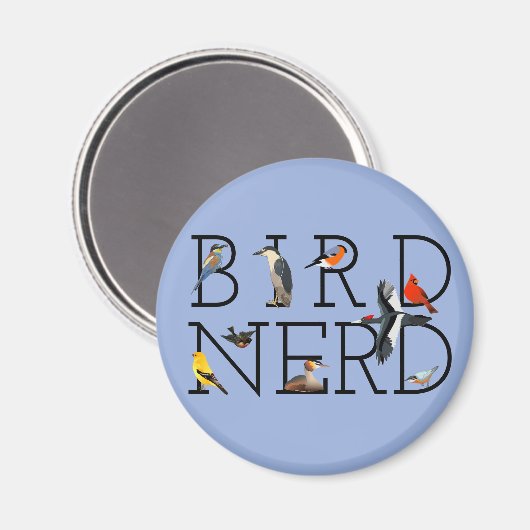 Bird Nerd Magneet (Voorkant / Achterkant)