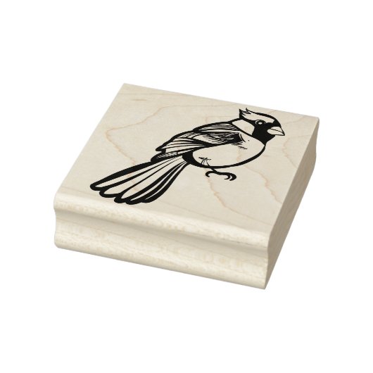 Bird Nerd Rode Kardinaal Kunstwerk Rubberstempel (Stempel)
