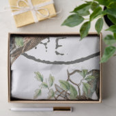 Bird Nest French Postmark  Decoupage Tissuepapier (Geschenk)