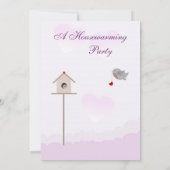 Bird Nest Housewarming Party Uitnodigingen (Achterkant)