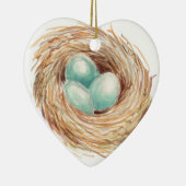 Bird Nest Keramisch Ornament (Rechts)