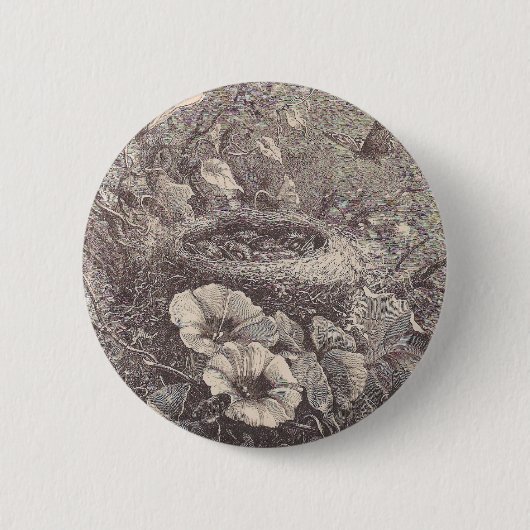 Bird Nest Ronde Button 5,7 Cm (Voorkant)