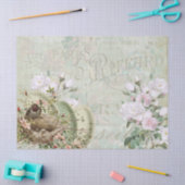 Bird Nest Roos French Script  Decoupage Big Tissuepapier (Craft)