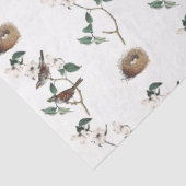 Bird Nest White Flowering Dogwood  Pattern Tissuepapier (Detail)