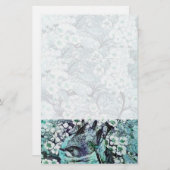 BIRD NEST, wit blauw Briefpapier (Voorkant / Achterkant)