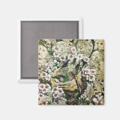 BIRD NEST, wit bruin, geel Magneet (Voorkant / Achterkant)