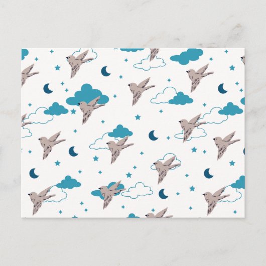 Bird & Night Fairy Dream Briefkaart (Voorkant)