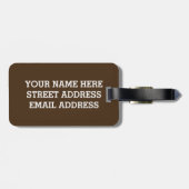 BIRD O'Clock Bagagelabel (Achterkant horizontaal)