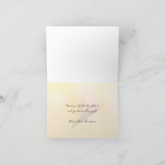 Bird of Paradise Custom Merci Cartes de notes (Intérieur)