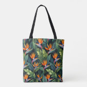 Bird of Paradise Flower Pattern Draagtas (Achterkant)
